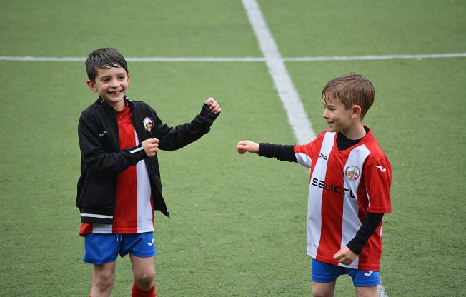 Kids Happy After Playing Football